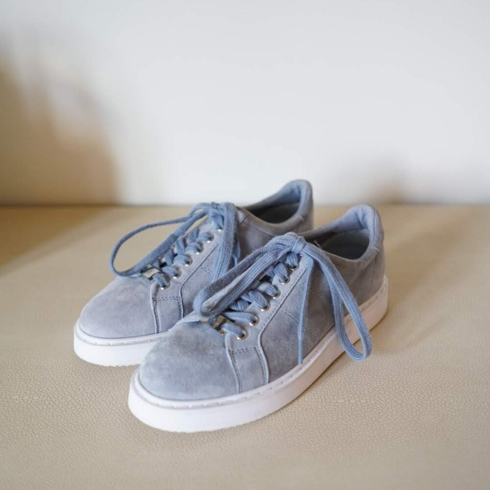 [NWOT] Lauren Ralph Lauren | Angeline Blue Suede Sneakers
